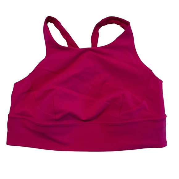 Lululemon Wunder Train Long-Line Bra Medium Support Pink 14 sports bra - Picture 5 of 14